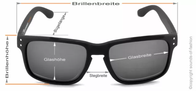 Herren Sonnenbrille Sport Chrom Silber Blau Schwarz Matt Verspiegelt Metall 2