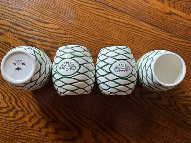 Patron Tequila Tiki Agave 16 Oz Cups - Set Of 4