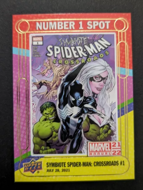 🎯🔥2021-22 UD Marvel Annual Number 1 Spot Symbiote Spiderman Crossroads #N1S-8
