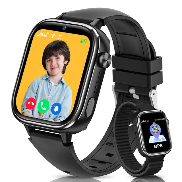 SAIET Smartwatch W4RR1OR Con GPS - Impermeabile IP68 - Vetro Temperato - 100+ Sport - Chiamate E Notifiche - Cassa In Lega Di Zinco - Nero - 2
