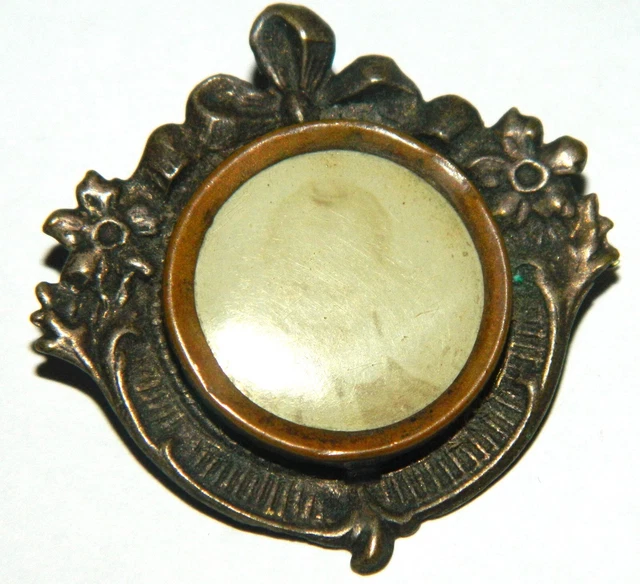 jolie broche porte photo début 1900