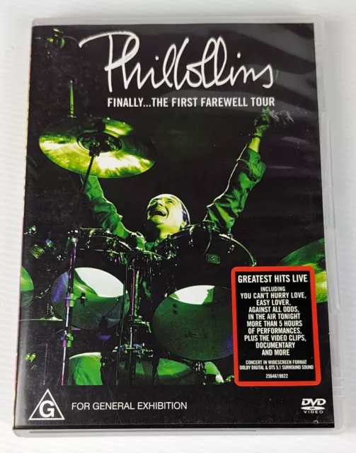 Phil Collins: Finally The First Farewell Tour - Genuine Region 4 DVD 2 Disc Set