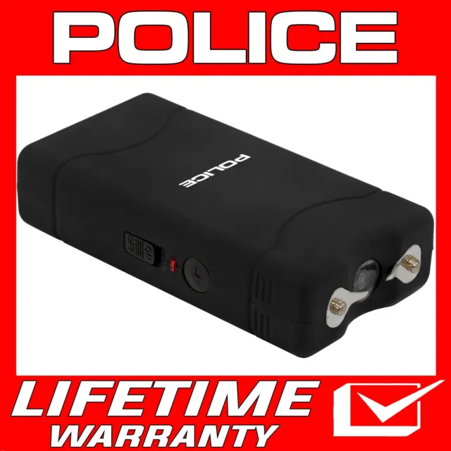 POLICE Stun Gun 800 380 BV Mini Rechargeable LED Flashlight Black