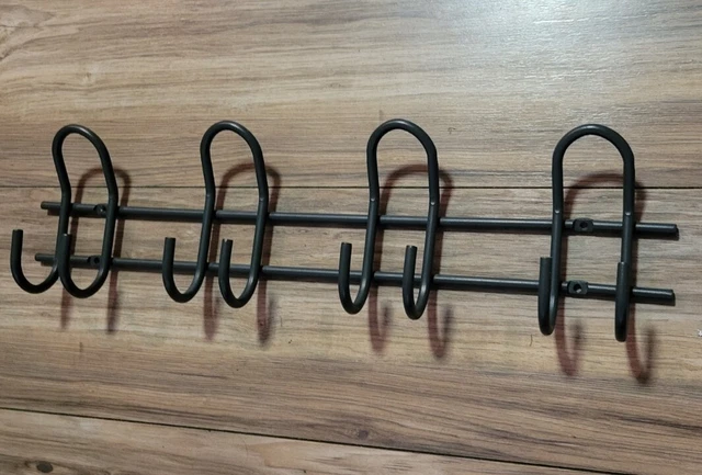 4 Hooks Wall Mount Key Bag Towel Rack Hanger Coat Robe Clothes Organizer Holder