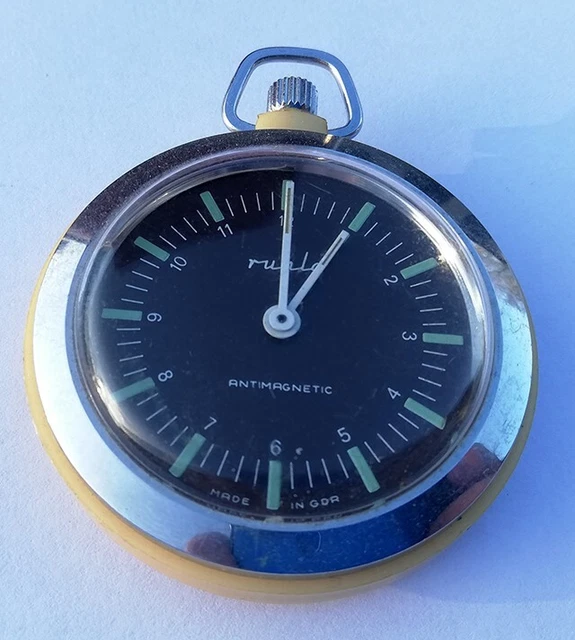 RUHLA - rare vintage DDR - GDR Taschenuhr - vintage Germany watch !