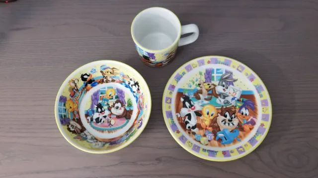 Baby Looney Tunes WB™ Ceramic Plate, Bowl and Cup (NIB) Collector's Set