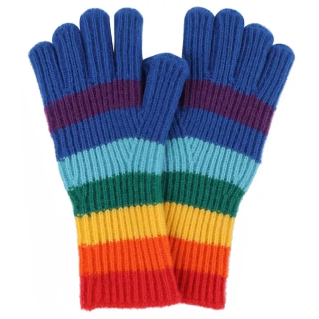 Thickened Mittens Colorful Gloves Winter Warmer Full Finger Mitten