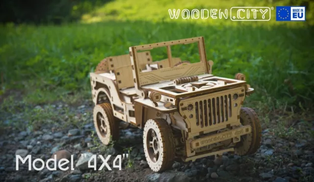 Wooden.City Mechanisches Holzmodell 3D-Modellbausätze für Erwachsene zum... 3