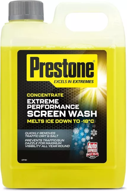 Prestone PSCW0039A Concentrate Screen Wash for Cars 2.5 Litre Makes 50ltr