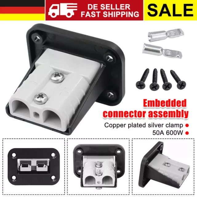 Anderson Plug Unterputz-Montageplatte & Einbauhalterung 50A Flush Mount 600V