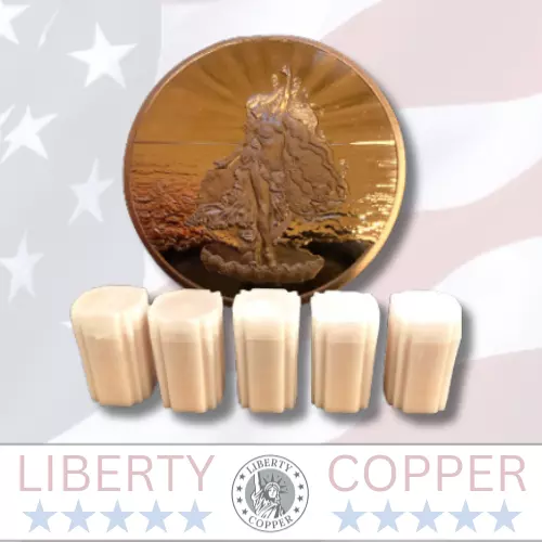 100 oz Copper Round Aphrodite .999 Fine Copper Bullion one ounce Liberty Copper