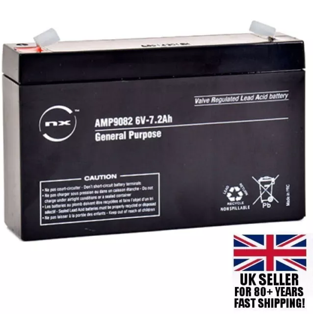 ENIX Leoch DJW6-7.0 6V 7Ah Sealed Lead Acid Replacement Battery