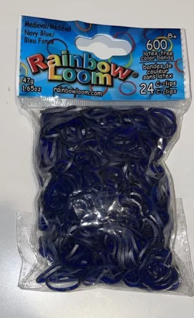 NEW* 600 LOOM RUBBER BANDS REFILL RAINBOW COLOR WITH 24 S-CLIPS