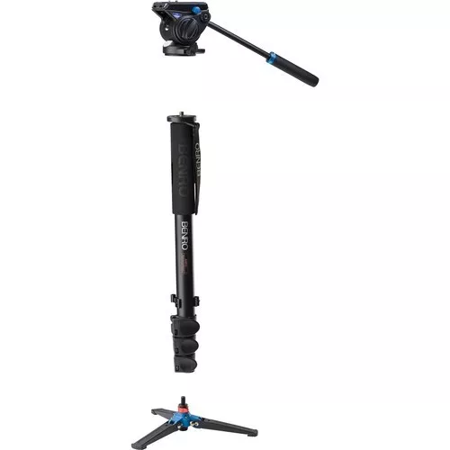 Benro A48FDS4 Series 4 Aluminum Monopod with 3-Leg Locking Base & S4 Head 3