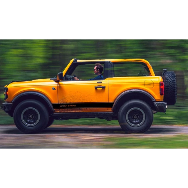 FORD BRONCO 20212024 OUTER BANKS LOGO Vinyl Side Decals 2DR Off Road