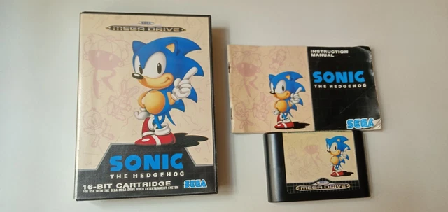 SONIC THE HEDGEHOG, Sega Mega Drive Console .Complete! £18.38 - PicClick UK