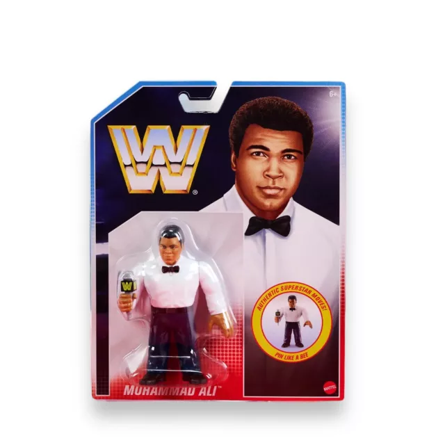 WWE WWF Muhammad Ali Hasbro Retro Action Figure MOC