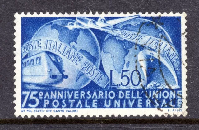 Italy Scott # 514 VF Used 1949 75th Anniversary UPU