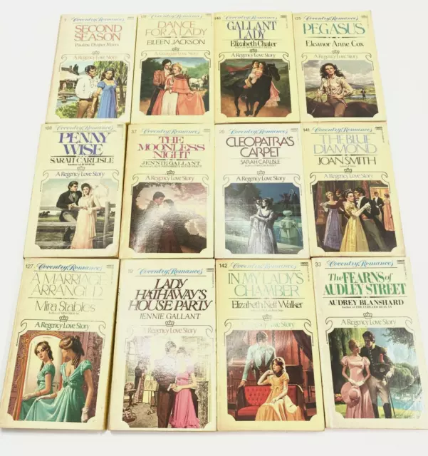 Vintage Historical Romance 12 Book Lot Coventry Romance Fawcett Crest 3