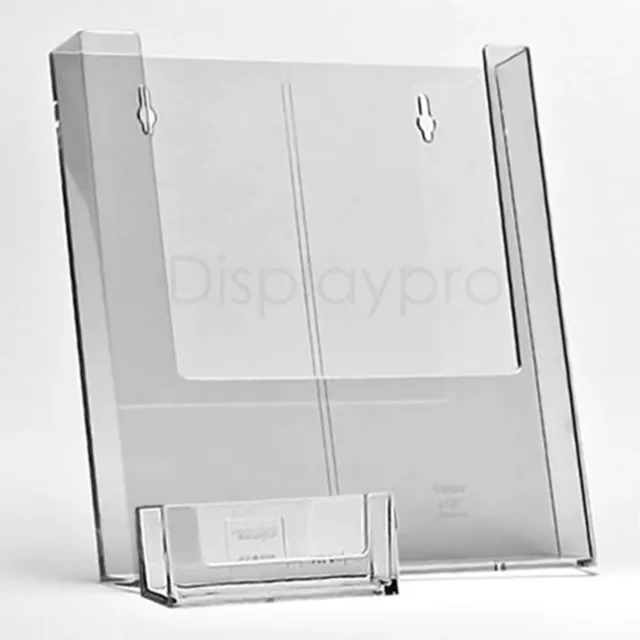 A6 DL A5 A4 Wall Mount Leaflet Flyer Holders and Business Card Display Stands