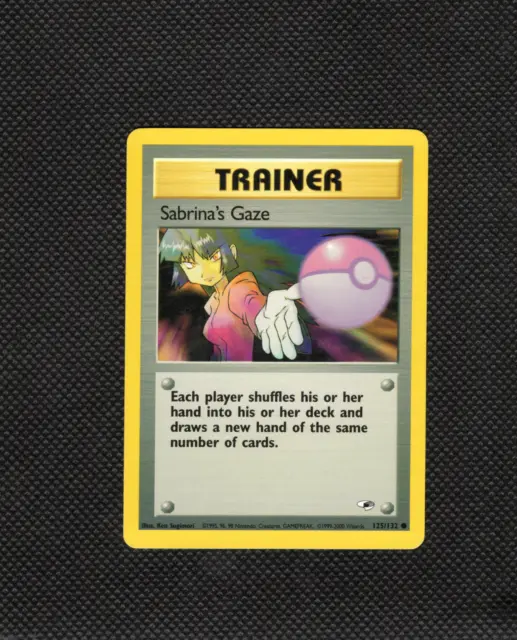 Sabrina's Gaze 125/132 Gym Heroes Pokemon Card Trainer