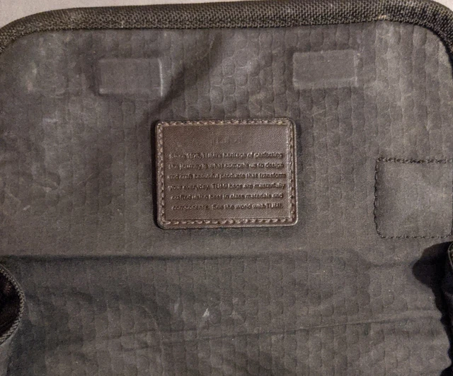 TUMI Alpha Bravo Kerby Crossbody Shoulder Bag Hickory / Black with Leather Trim 2