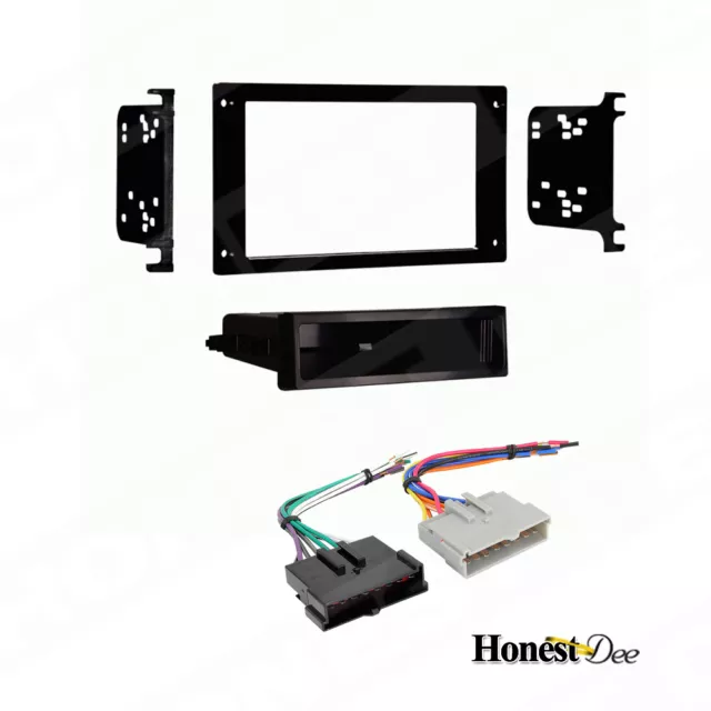 99-5025 Single Din Radio Install Dash Kit & Wires for Mustang, Car Stereo Mount