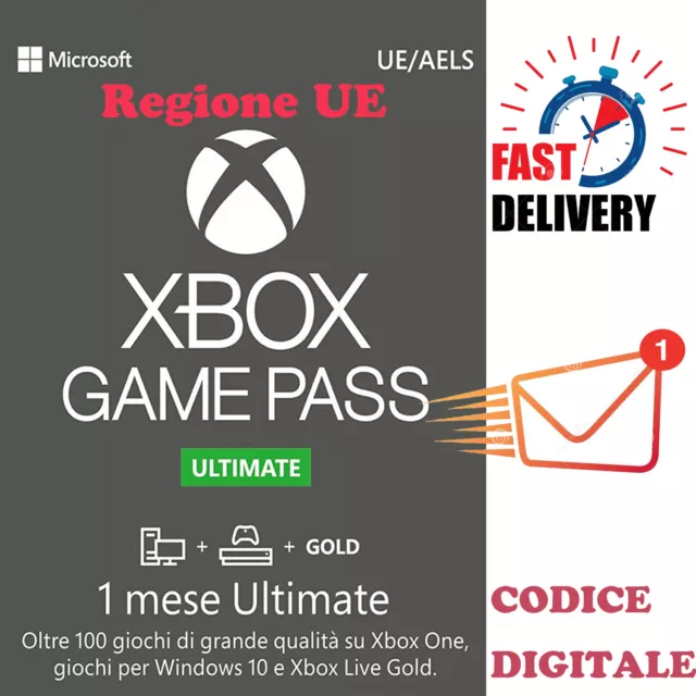Abbonamento Xbox Game Pass Ultimate - 1 Mese Codice Digital download - IT