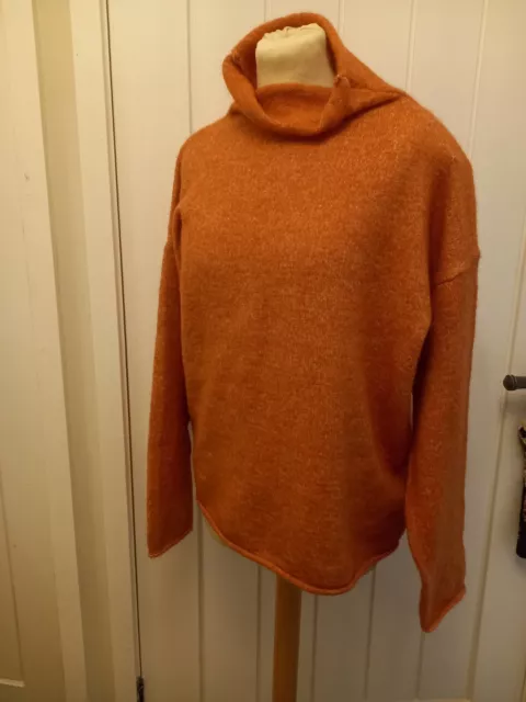 BNWT SOAKED - Apricot roll neck jumper - Alpaca polyester mix - oversized Small