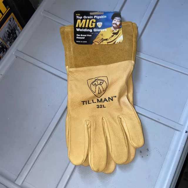 Tillman Top Grain Pigskin MIG Welding Gloves Unlined (1 Pair) 32L BRAND NEW!