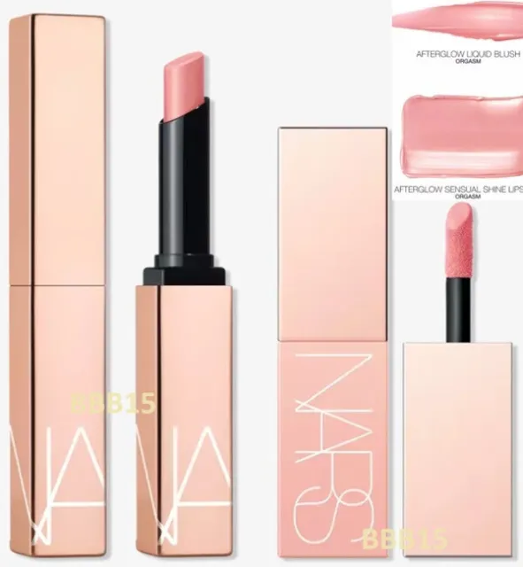 NARS Orgasm Afterglow Lipstick & Mini Liquid Blush Duo,LIMITED EDITION NEW W/BOX