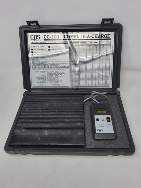 CPS Compute - A - Charge CC 100 Refrigerant Scale HVAC --USA Made