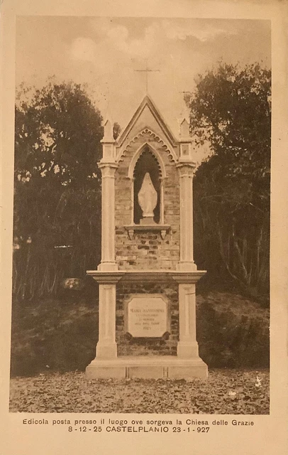 Castelplanio (Ancona) cartolina formato piccolo ma viaggiata 1954