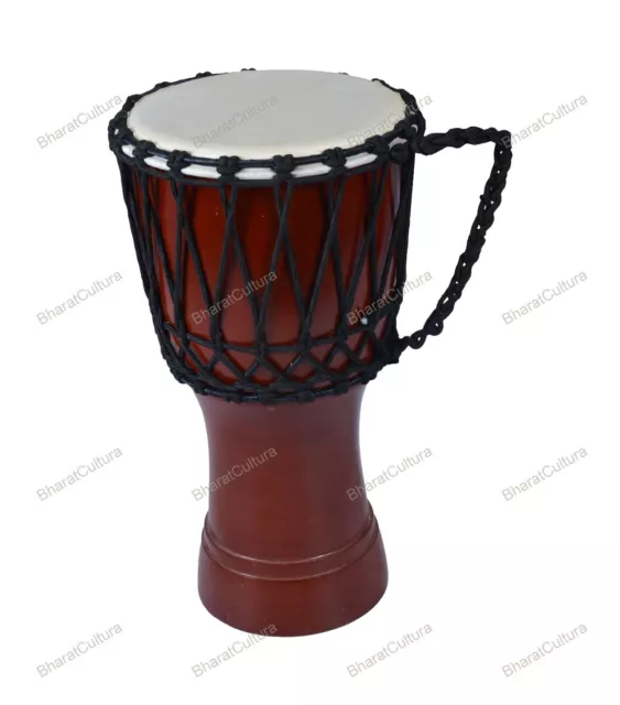 Solid Metallisch Rot 12 " Afrikanische Djembe Trommel Bongo Holz Gut Sound Musik