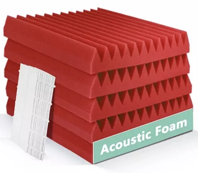 Pannelli Insonorizzanti AcousPanel 6 Pezzi | 1000x500x40 Mm | Per Pareti E Soffitti | Assorbimento Acustico