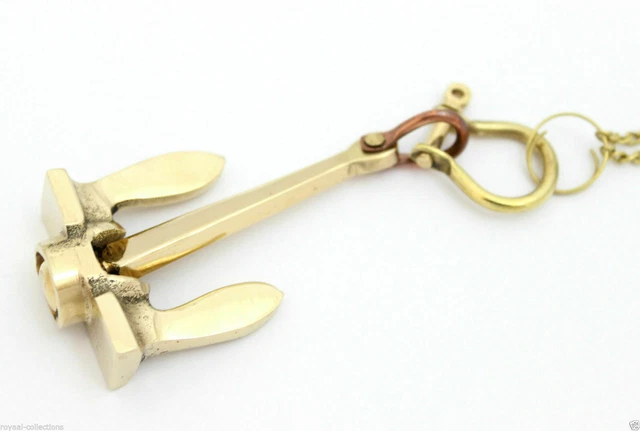 ANCHOR HANDCUFF key CHAIN RING-key holder Best NAUTICAL brass SHIP Gift Style