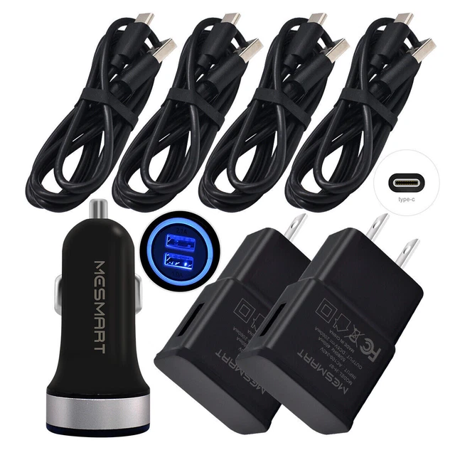Wall Charger Car Plug Type C Cable Cord for Samsung Galaxy S9 S10 5G S21 S22 S23