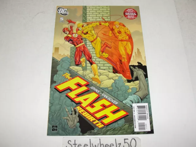 Flash Rebirth #5 Comic DC 2010 Vs Reverse-Flash Geoff Johns Ethan Van Sciver HTF