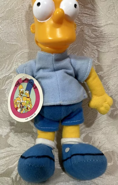 Vintage Bart Simpson - Vinyl Head Figure 9" Plush Doll ACME - 1990 - Tagged 3