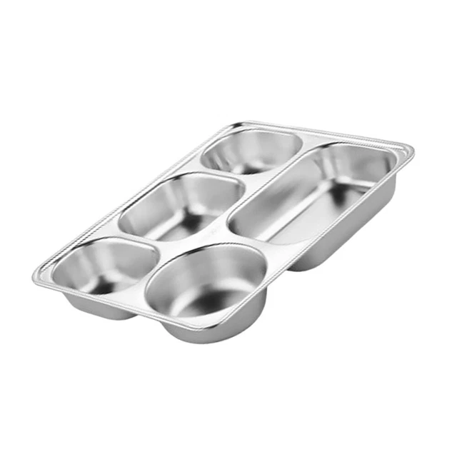 2 Stück Geteilte Teller Mit 3 Fächern - Unterteilte Kinderteller Aus BPA-freiem PP | 22cm Durchmesser