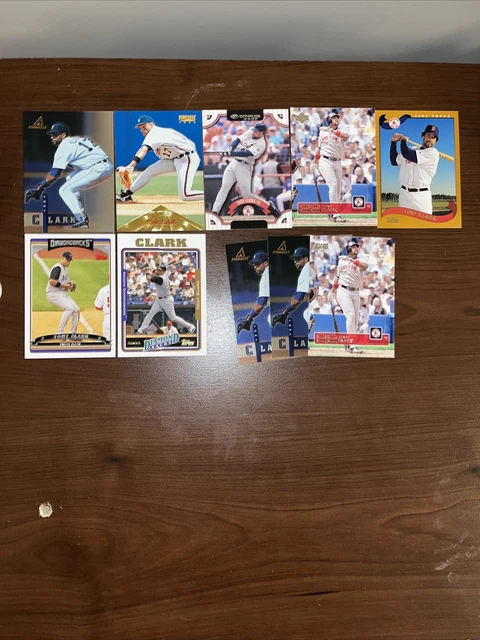 Tony Clark Lot of 10 Red Sox, Tigers, Diamondbacks 7 Different Cards Base