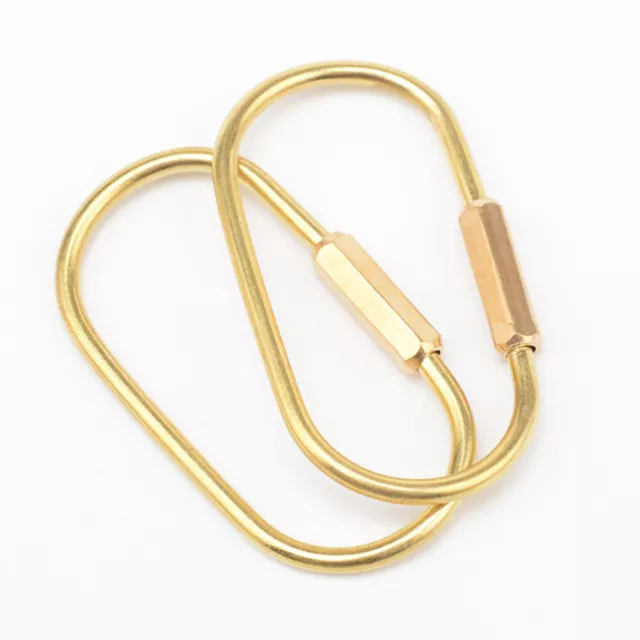 Simple Creative Golden Brass Keychain Purse Keyring Key Holder Fashionable Belt