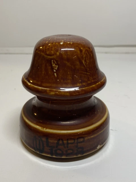 vintage Lapp 1928 insulator Porcelain Brown