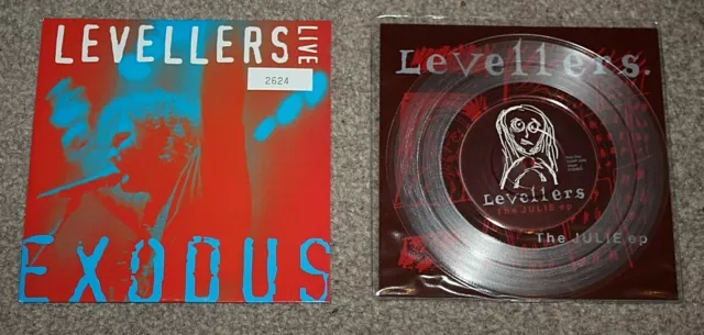 Levellers The Julie Ep / Exodus Live 2X7" Uk, Ltd Editions, China Records