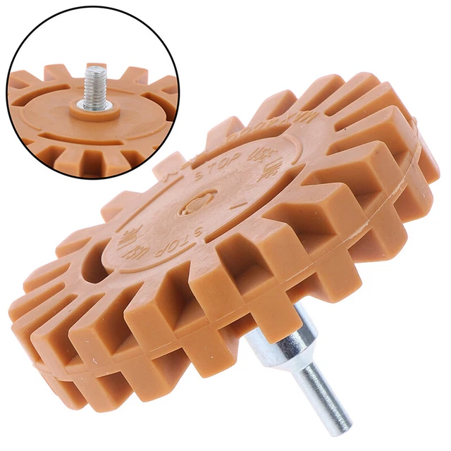 Rubber Eraser Wheel For Remove Car Glue Adhesive Sticker Auto Repair Paint T.vio