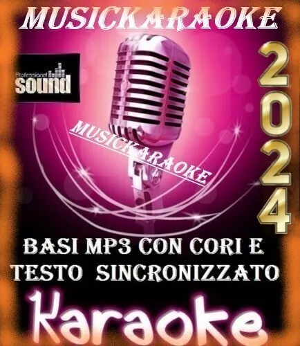 19000 BASI MUSICALI KARAOKE MP3 raccolta COMPLETA pendrive da 128gb NO midi 2024