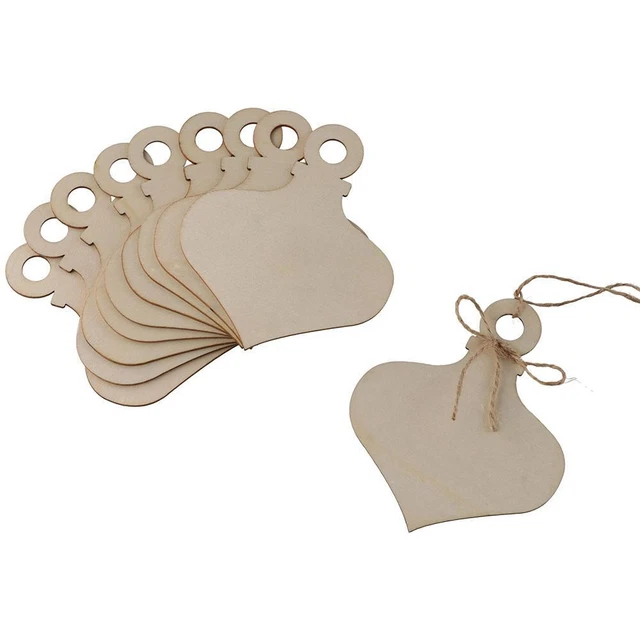 Achat 100 Pièces Mini De Noël En Bois Tranches, Avec Tranches Flocons Pas Cher