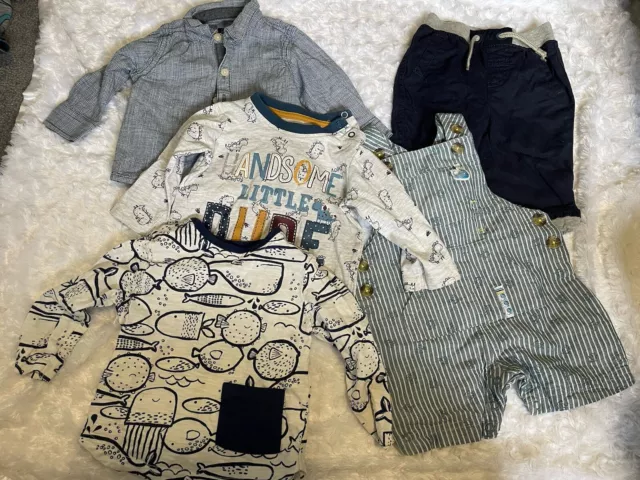 10 Piece Baby Boys Clothing Bundle 3-6 Months Next 2