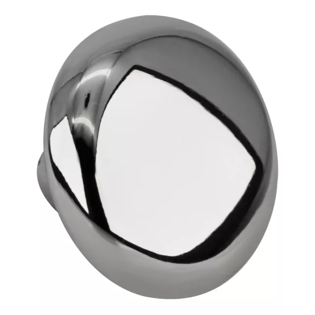 Bright Chrome Mushroom Kitchen Cabinet Knob 1-1/4" Diameter  - pack of 5