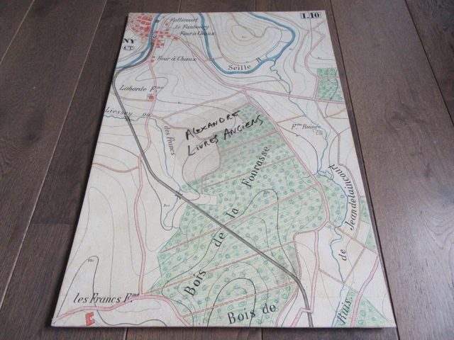 Large Manuscript Plan 1890 Nomeny Meurthe Et Moselle